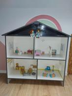 Houten poppenhuis inclusief meubeltjes van o.a. Hape, Verzamelen, Ophalen, Gebruikt, Poppenhuis