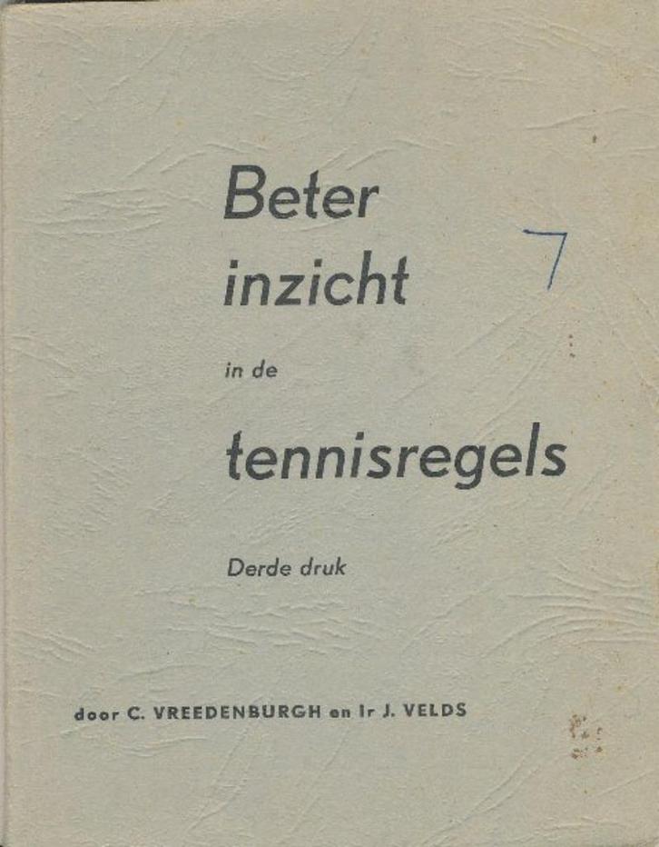 (sp14) Beter inzicht in de tennisregels, Lawn Tennis, 1956, Boeken, Sportboeken, Gelezen, Verzenden