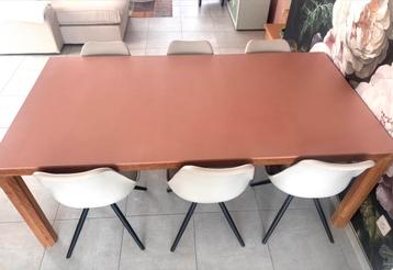 Stevige houten eettafel voor 6 personen (geen stoelen!), Huis en Inrichting, Ophalen