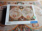 nr.232- Puzzel - old map - 1000 stukjes, Ophalen of Verzenden, 500 t/m 1500 stukjes, Legpuzzel