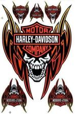 Ensemble d'autocollants Harley Davidson, feuille d'autocolla