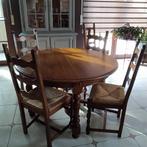 Table et chaises chêne, Ophalen, Gebruikt, 4 tot 6 stoelen