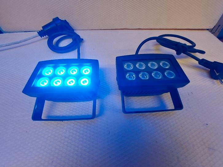 LightmaXX ARC 8x 1W LED Flood IP65 Blue, Muziek en Instrumenten, Licht en Laser, Gebruikt, Ophalen of Verzenden