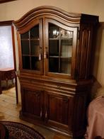 Vitrinekast massief hout, Huis en Inrichting, Kasten | Vitrinekasten, Ophalen, Gebruikt, 100 tot 150 cm, 150 tot 200 cm