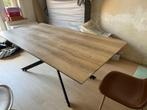 Tafel met eiken blad (200x100), Huis en Inrichting, Ophalen, Gebruikt, 100 tot 150 cm, 200 cm of meer