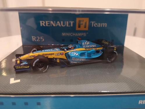 Alonso 2005 Minichamps Renault R25 miniature F1 1/43, Collections, Marques automobiles, Motos & Formules 1, Comme neuf, Envoi