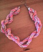 Prachtige veelkleurige ketting NIEUW, Handtassen en Accessoires, Kettingen, Overige materialen, Verstelbaar, Nieuw, Oranje