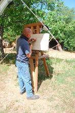 Schilders / beeldhouwers ezel / steenezel driepoot, Enlèvement