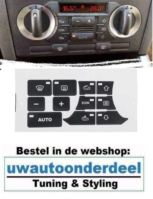 Airco Clima Paneel Reparatie Sticker Geschikt voor Audi A3 S, Auto diversen, Tuning en Styling, Verzenden