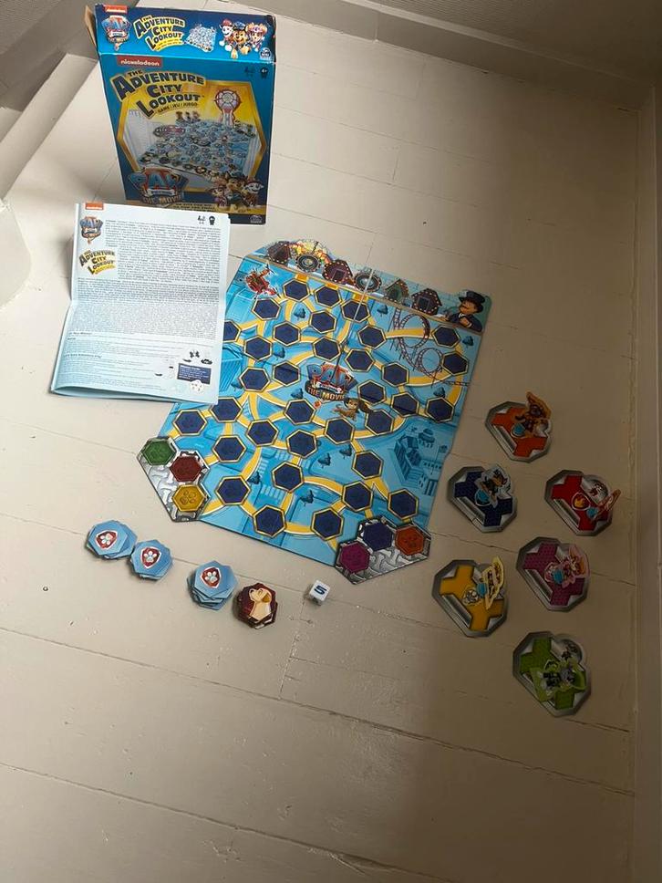 Gezelschapsspel Paw Patrol 4+, Hobby en Vrije tijd, Gezelschapsspellen | Overige, Gebruikt, Drie of vier spelers, Ophalen