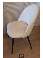set van 4 beige fluwelen stoelen, Huis en Inrichting, Ophalen, Nieuw