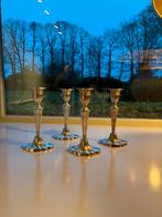 Dubbel paar engelse verzilverde 19de eeuwse kandelaar, Antiquités & Art, Antiquités | Bougeoirs, Enlèvement, Argent