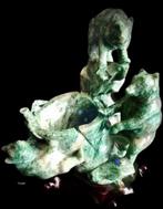 Emerald Jade Beeld Brush Washer Antiek IJsberen Edelsteen, Antiquités & Art, Art | Sculptures & Bois, Envoi