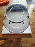 Sous-assiettes inox 18/10, Enlèvement, Comme neuf, Autres matériaux, Assiettes(s)