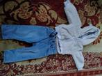Set ecru fleece trui Gymp + Jeansbroek name it jongen MT 74, Ophalen, Gebruikt, Name it, Setje