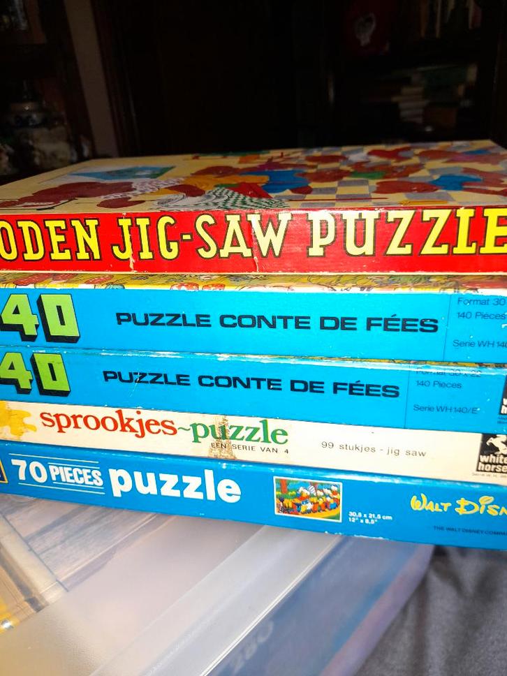 vintage kinderpuzzels, Kinderen en Baby's, Speelgoed | Kinderpuzzels, Zo goed als nieuw, Meer dan 50 stukjes, Ophalen