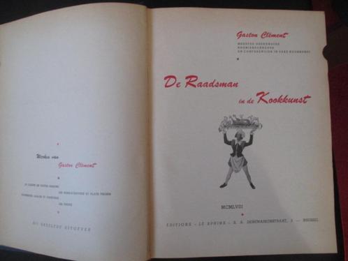 De Raadsman in de Kookkunst, Boeken, Kookboeken, Zo goed als nieuw, Nederland en België, Ophalen of Verzenden