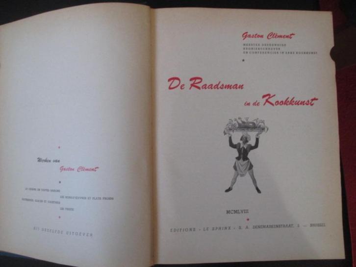 De Raadsman in de Kookkunst, Boeken, Kookboeken, Zo goed als nieuw, Nederland en België, Ophalen of Verzenden
