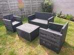 Allibert Loungeset met opbergbox in goede gebruikte staat !!, Tuin en Terras, Tuinsets en Loungesets, Ophalen, 5 zitplaatsen, Kunststof