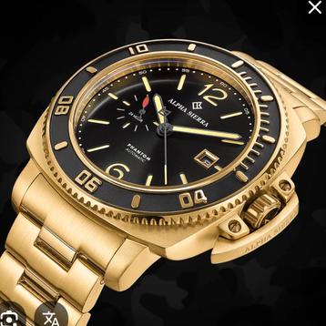 Horloge Alpha Sierra Phanton, Handtassen en Accessoires, Horloges | Heren, Ophalen, Gebruikt, Overige materialen, Overige merken