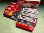 TDK D90 & BASF FE I 90 cassettebandjes, Ophalen, Zo goed als nieuw