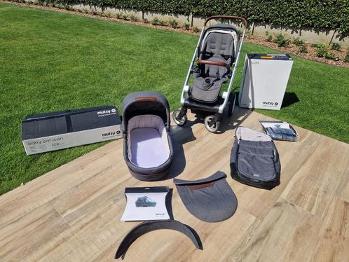 Buggy mutsy icon grijs, Kinderen en Baby's, Buggy's, Gebruikt, Overige merken, Regenhoes, Verstelbare rugleuning, Voetenzak, Zonnekap