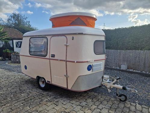 Mooie gerestaureerde Eriba Puck uit 1976 te koop, 470kg!, Caravans en Kamperen, Caravans, Particulier, tot 500 kg, Eriba, Hefdak