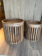 NIEUWE Bijzettafels in massief mango hout, Ophalen, Nieuw, Hout
