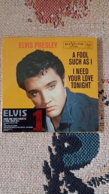 Elvis cd single, a fool such as i/I need your love tonight, beschikbaar voor biedingen