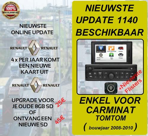 Renault sd kaart  Carminat Versie V11.40 (dec 2024), Computers en Software, Navigatiesoftware, Update, Ophalen of Verzenden