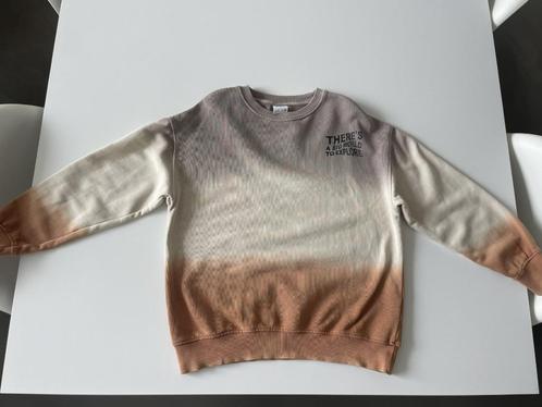Wit, beige bruine sweater maat 128, in perfecte staat!, Kinderen en Baby's, Kinderkleding | Maat 128, Zo goed als nieuw, Jongen