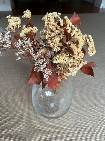 Vase de 37 cm de hauteur avec ou sans bouquet fleurs séchées beschikbaar voor biedingen