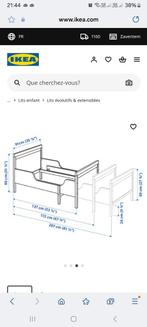 Lit enfant extensible avec matelas, Ophalen, Gebruikt, 140 tot 160 cm, Matras