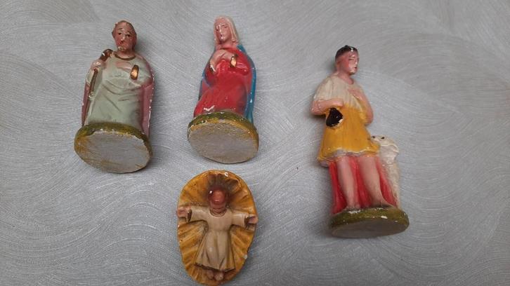 kerstbeeldjes, retro, Verzamelen, Religie, Gebruikt, Ophalen