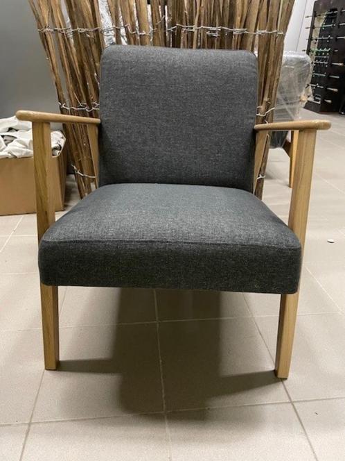fauteuil, Huis en Inrichting, Fauteuils, Zo goed als nieuw, Hout, Stof, 50 tot 75 cm, 75 tot 100 cm, Ophalen