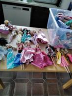 14 BARBIES + CAISSE DE VÊTEMENTS ET DES CINTRES, Enfants & Bébés, Enlèvement, Utilisé, Barbie