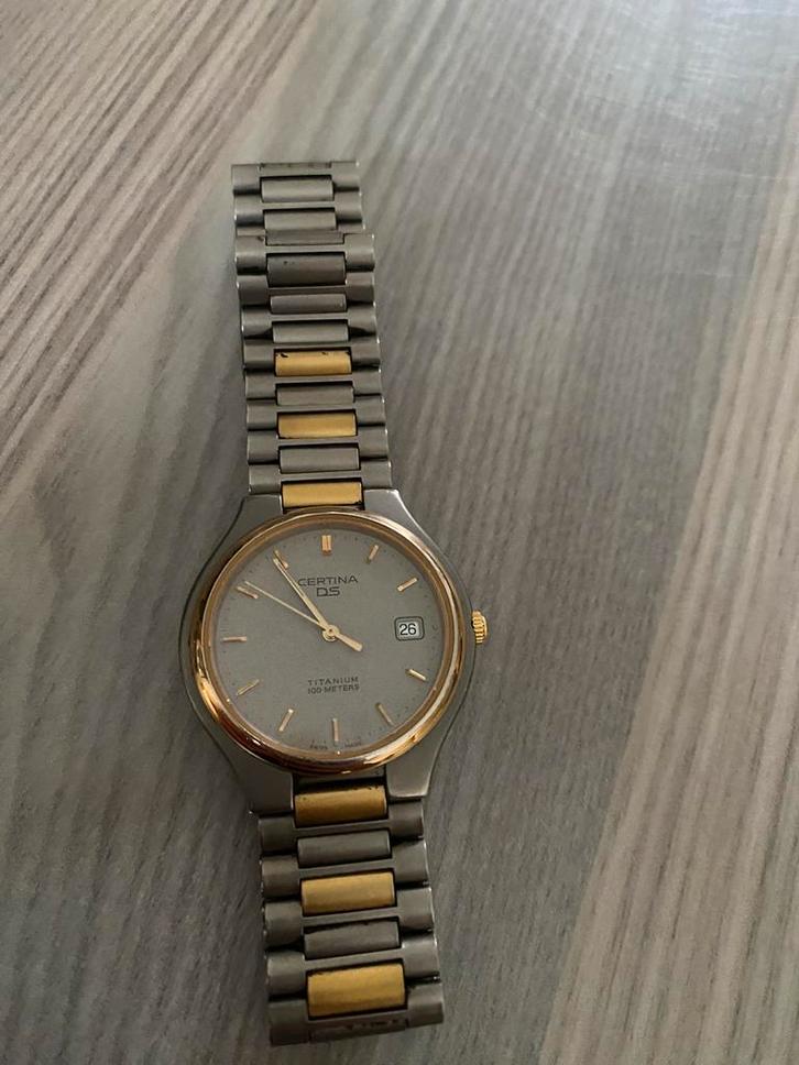 CERTINA DS  TITANIUM IN TOP STAAT, Handtassen en Accessoires, Horloges | Antiek, Ophalen of Verzenden