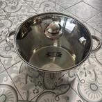 Casserole en acier inoxydable 14L (26cm) Haussmann Héritage, Ophalen of Verzenden, Zo goed als nieuw, Glas