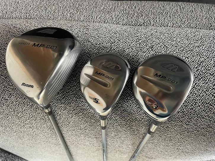 Mizuno MP-001 Driver + Fairway Woods – Driver 9 + 15 / 8, Sport en Fitness, Golf, Zo goed als nieuw, Club, Mizuno, Ophalen of Verzenden