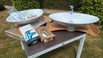 2x Lavabo Villeroy & Boch New Haven (opbouw, incl kranen), Bricolage & Construction, Sanitaire, Enlèvement, Comme neuf, Lavabo