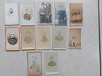 lot oude foto's op karton (CDV +- 6 x 11 cm), Verzamelen, Verzenden, Foto