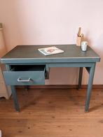 vintage metalen kinder bureau, Huis en Inrichting, Ophalen, Gebruikt, Bureau