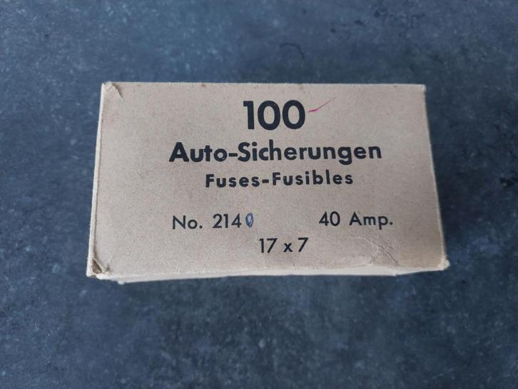 2x Doosje NOS Zekeringen Oldtimer VW Kever Audi NSU, Auto diversen, Auto-accessoires, Nieuw, Verzenden