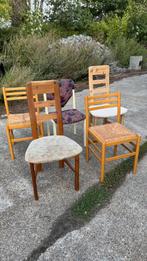 Vele verschillende vintage stoelen sets, Antiek en Kunst, Ophalen