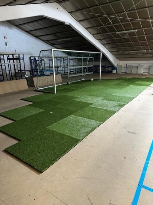 20 grasmat tegels 100x100cm, Tuin en Terras, Gras en Kunstgras, Zo goed als nieuw, Kunstgras, 10 tot 20 m², Ophalen