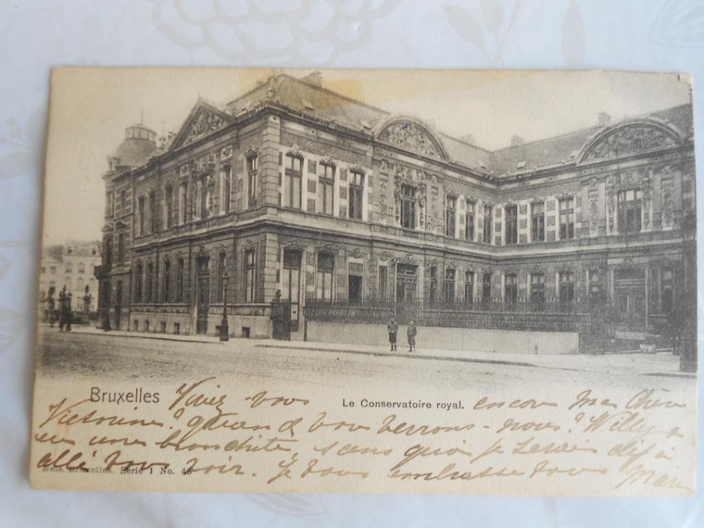 Conservatoire Royal de Musique, Bruxelles, vers 1900, Enlèvement ou Envoi, Avant 1920, Non affranchie, Bruxelles (Capitale)