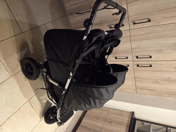 Mountain duet buggy (3in1), Kinderen en Baby's, Buggy's, Zo goed als nieuw, Overige merken, Duomodel, Verstelbare rugleuning, Zonnekap