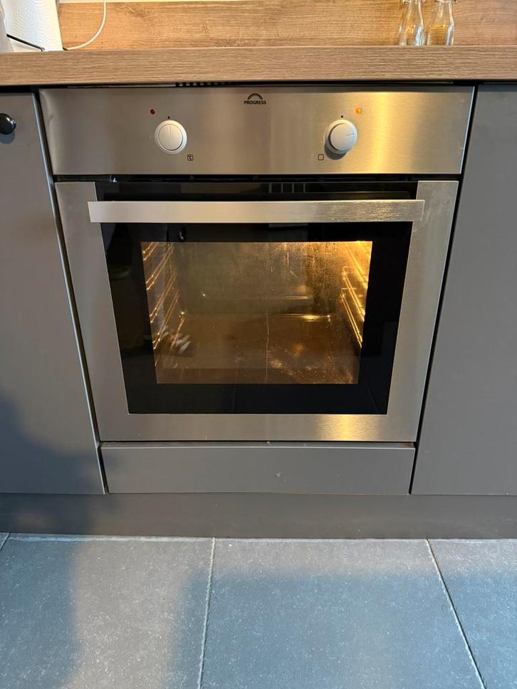 Progress Oven - PBN1220X - Inbouw oven, Elektronische apparatuur, Ovens, Gebruikt, Inbouw, Oven, 45 tot 60 cm, 45 tot 60 cm, Hete lucht