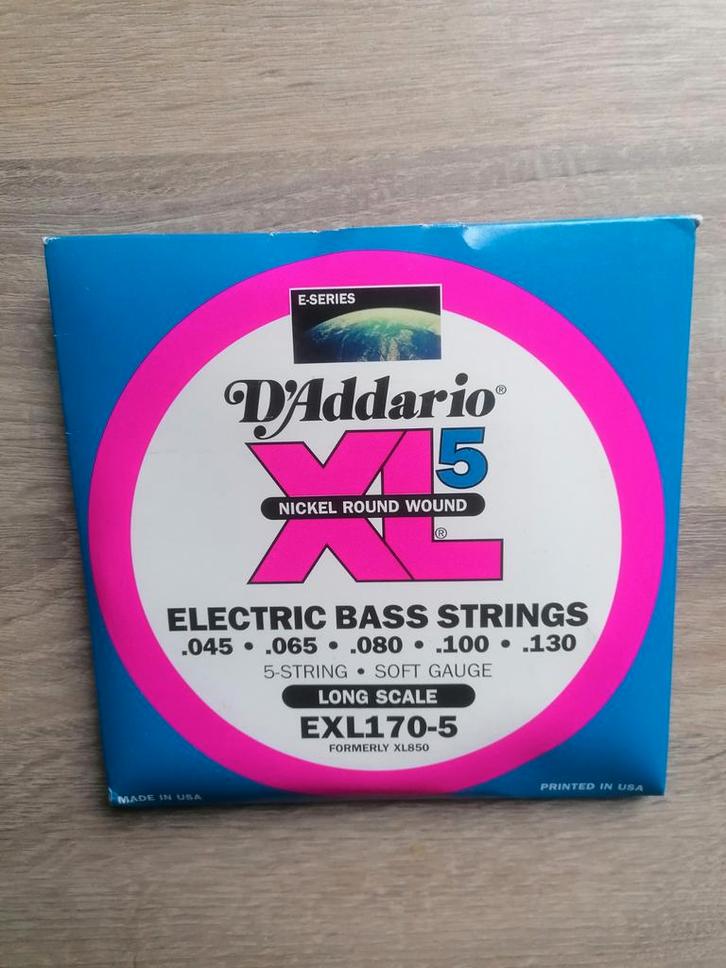 D'addario EXL170-5 5-snarige basset, Muziek en Instrumenten, Overige Muziek en Instrumenten, Nieuw, Ophalen of Verzenden