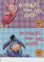 2 pk Winnieh the Pooh vriendjes voor het leven, Winnie de Poeh of vrienden, Papier, Kaart of Schrift, Zo goed als nieuw, Verzenden